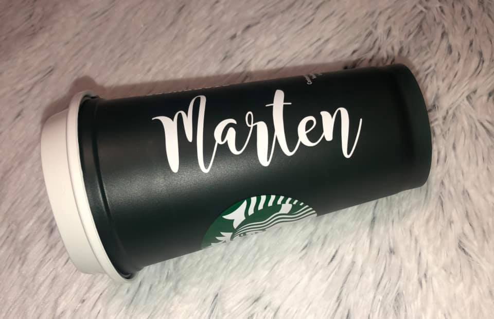 Green Color Changing Hot Cup 16 Oz | Personalized With Name