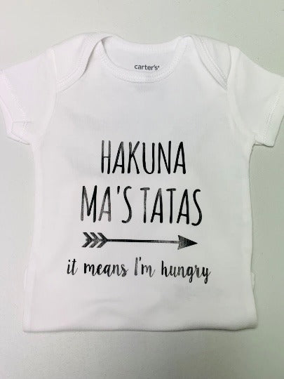 Hakuna Ma's Tatas Bodysuit | Newborn | Baby | Baby Shower Gift