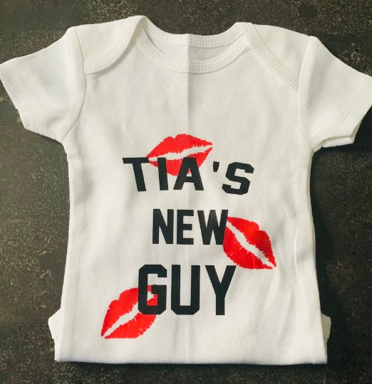 Tia’s New Guy Bodysuit | Newborn | Baby | Baby Shower Gift